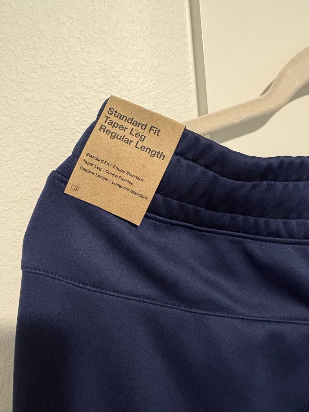 Nike Navy Blue Track Pants with Logo - Picture 2 of 4